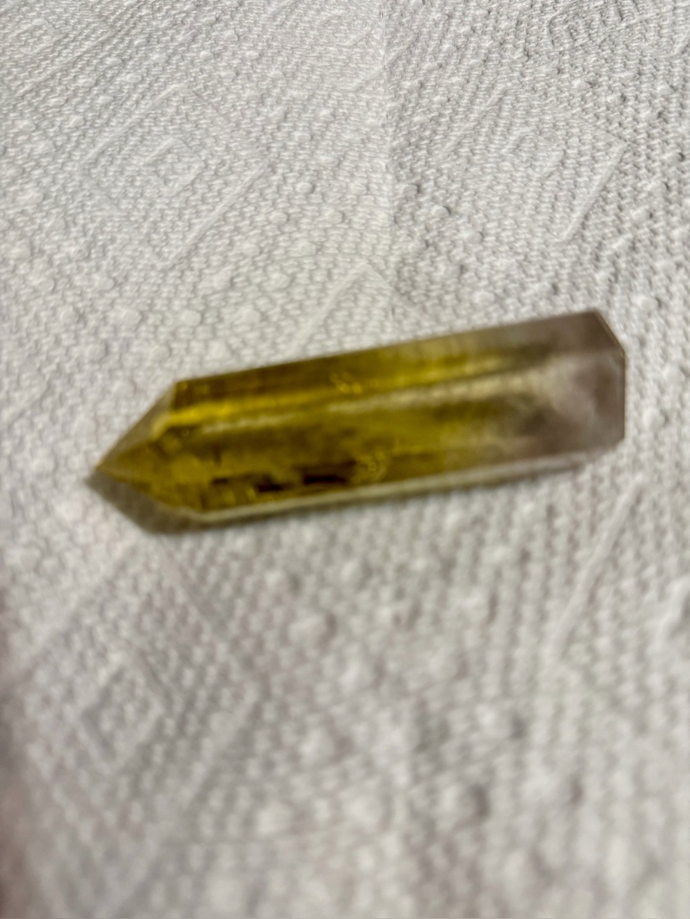 Yellow Crystal Point Accent